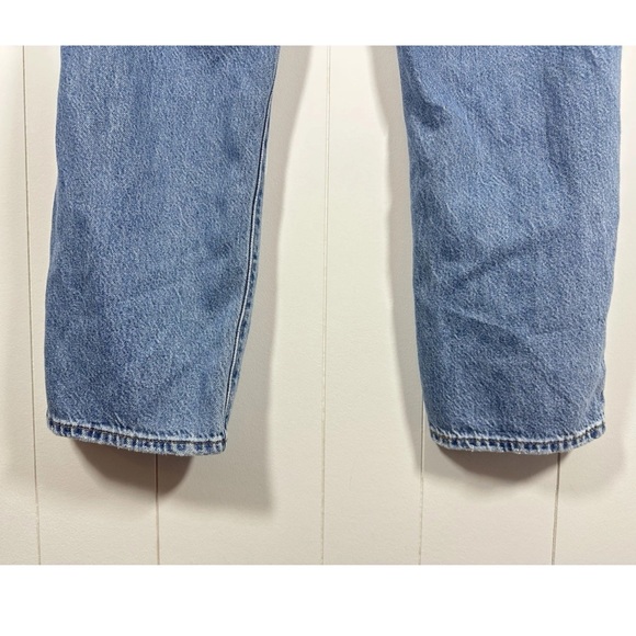 Levis Jeans Womens 26W 27L Premium Ribcage Straight Ankle Distressed Button Fly - Picture 9 of 16